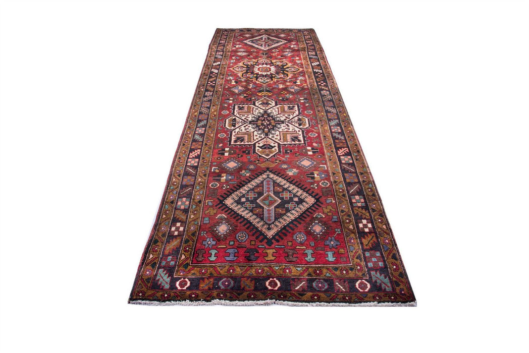 Traditional Vintage Handmade Rug 362X115 CM The Rugs Outlet 