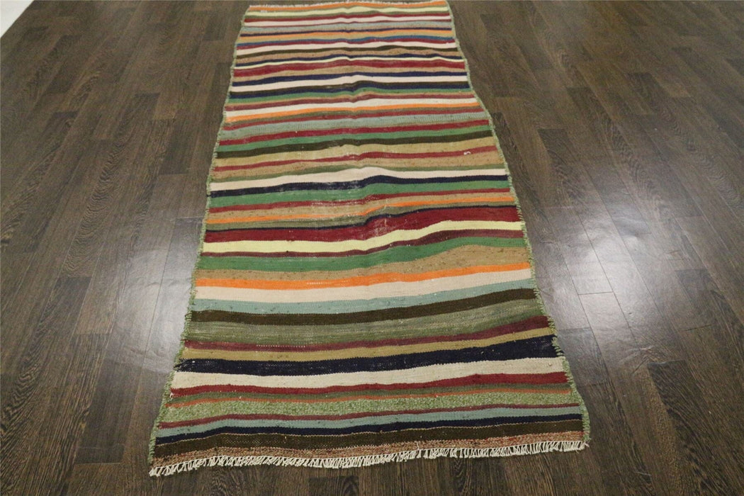 Traditional Vintage Handmade Rug 234X98 CM The Rugs Outlet 