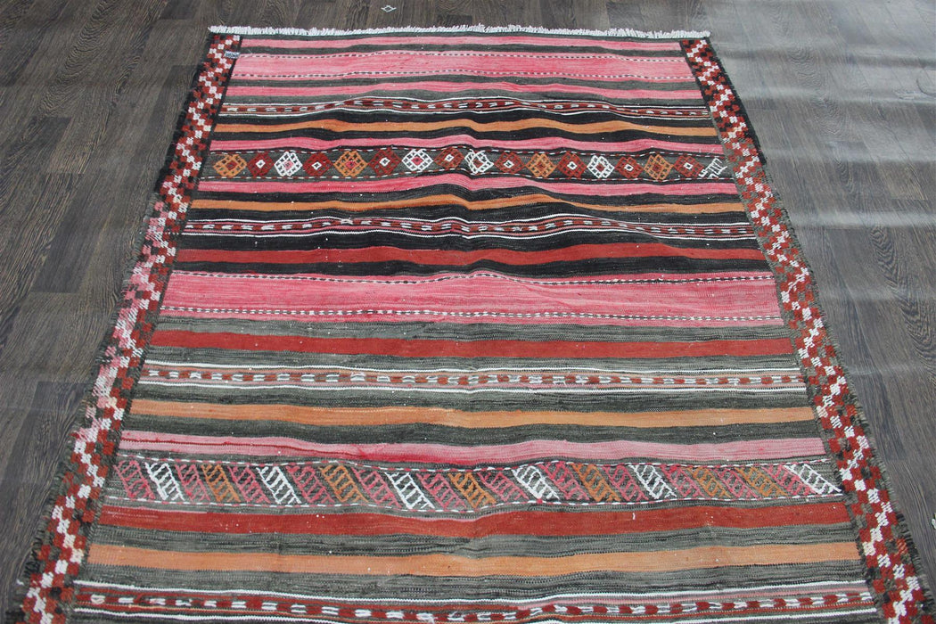 Traditional Vintage Handmade Rug 253x142cm The Rugs Outlet 