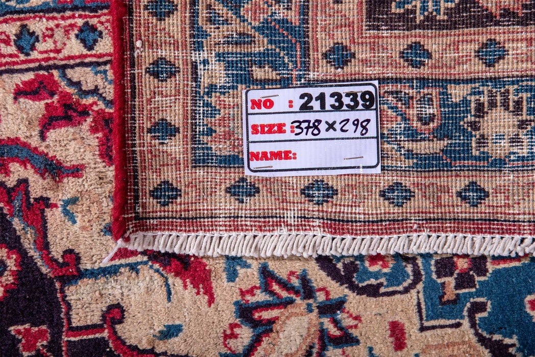 Traditional Vintage Handmade Rug 378X298 CM The Rugs Outlet 