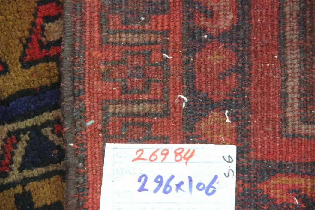 Traditional Vintage Handmade Rug 100x296cm The Rugs Outlet 