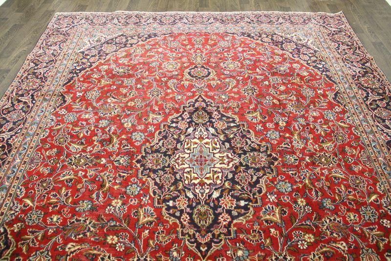 Traditional Vintage Handmade Rug 270x353cm The Rugs Outlet 