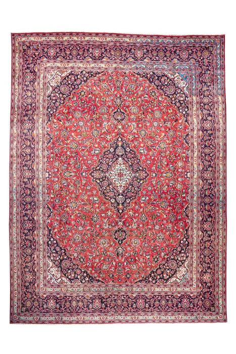 Traditional Vintage Handmade Rug 382X293 CM The Rugs Outlet 