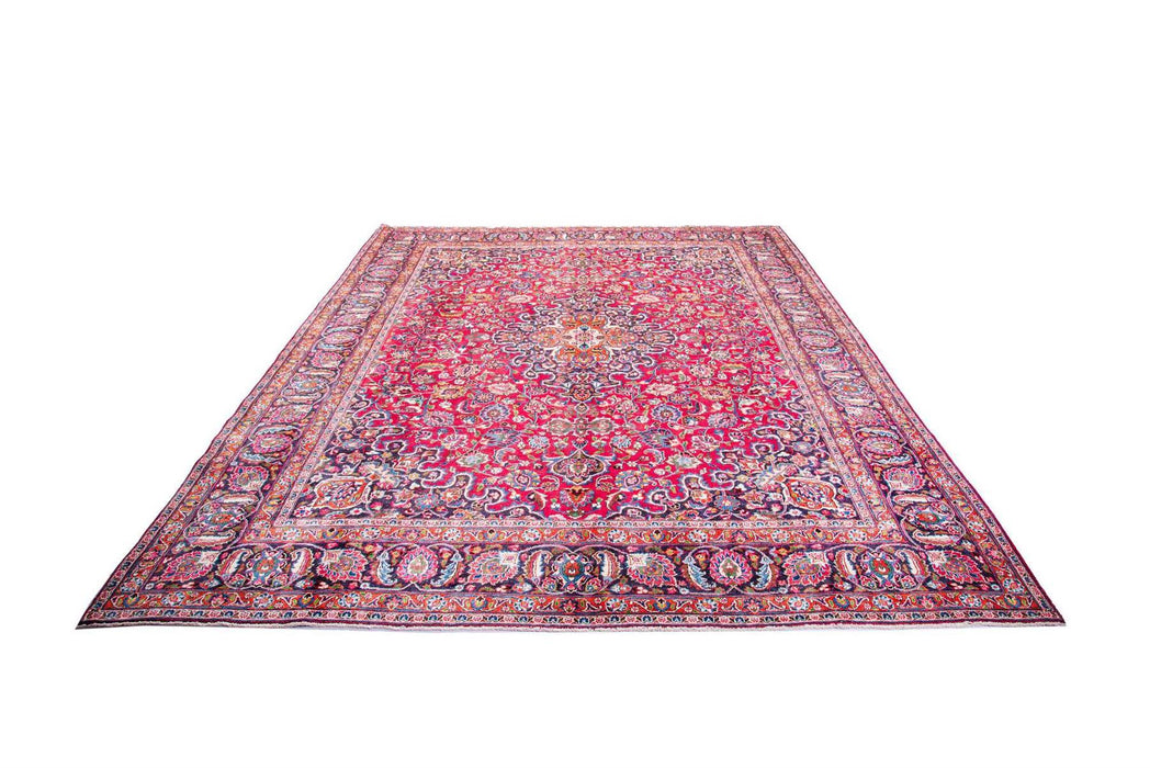 Traditional Vintage Handmade Rug 387X297 CM The Rugs Outlet 