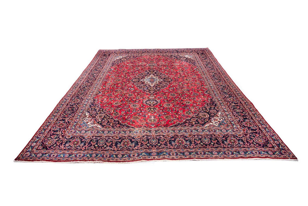 Traditional Vintage Handmade Rug 378X286 CM The Rugs Outlet 