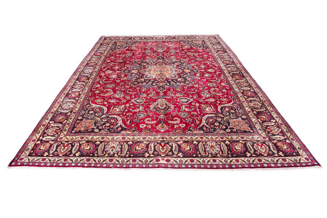 Traditional Vintage Handmade Rug 373X293 CM The Rugs Outlet 