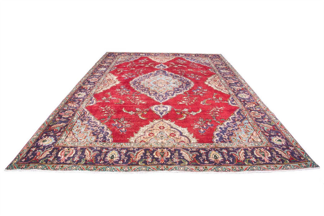 Traditional Vintage Handmade Rug 387X290 CM The Rugs Outlet 