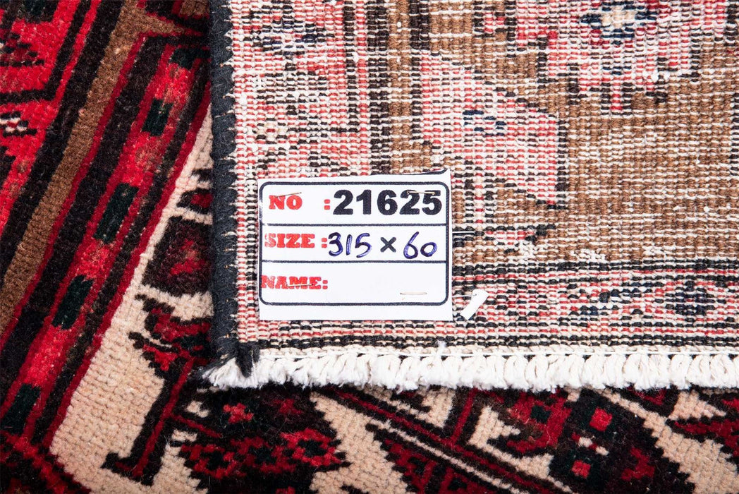 Traditional Vintage Handmade Rug 315X60 CM The Rugs Outlet 