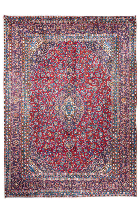 Traditional Vintage Handmade Rug 392X288 CM The Rugs Outlet 