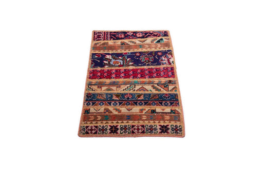 Traditional Vintage Handmade Rug 90X55 CM The Rugs Outlet 