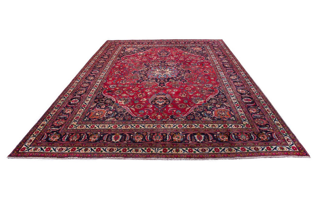 Traditional Vintage Handmade Rug 386X297 CM The Rugs Outlet 