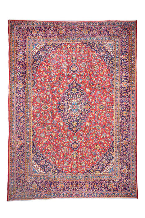 Traditional Vintage Handmade Rug 394X298 CM The Rugs Outlet 