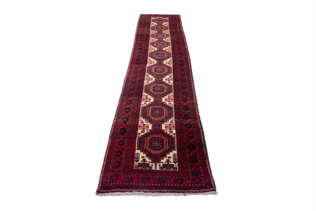 Traditional Vintage Handmade Rug 350X65 CM The Rugs Outlet 