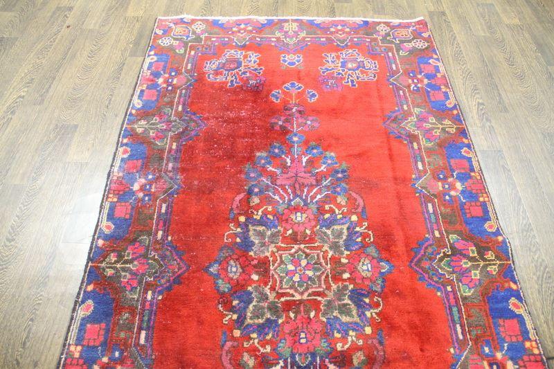 Traditional Vintage Handmade Rug 140x298cm The Rugs Outlet 