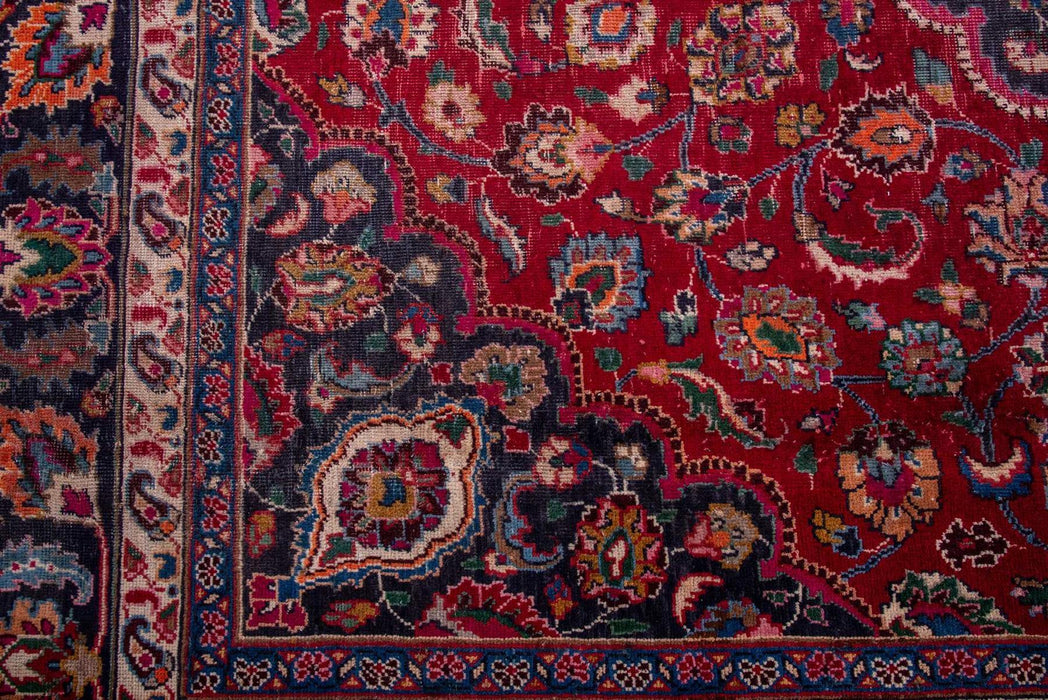 Traditional Vintage Handmade Rug 377X296 CM The Rugs Outlet 