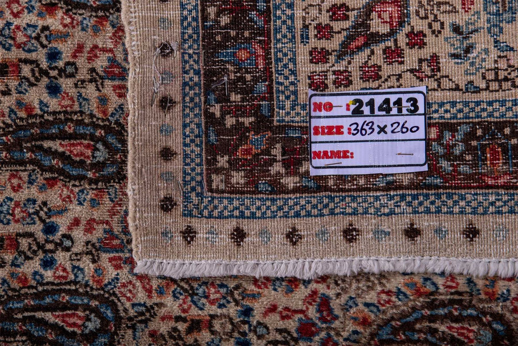 Traditional Vintage Handmade Rug 363X260 CM The Rugs Outlet 