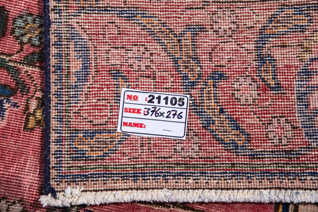 Traditional Vintage Handmade Rug 376X276 CM The Rugs Outlet 