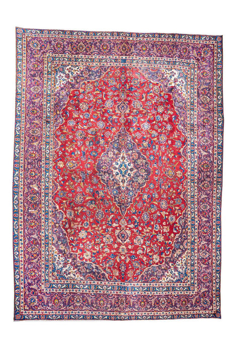 Traditional Vintage Handmade Rug 380X283 CM The Rugs Outlet 