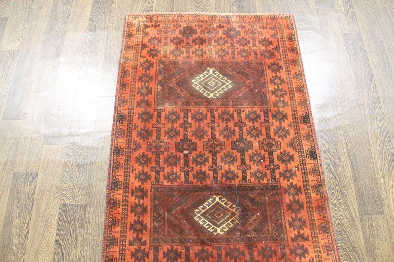 Traditional Vintage Handmade Rug 82x170cm The Rugs Outlet 