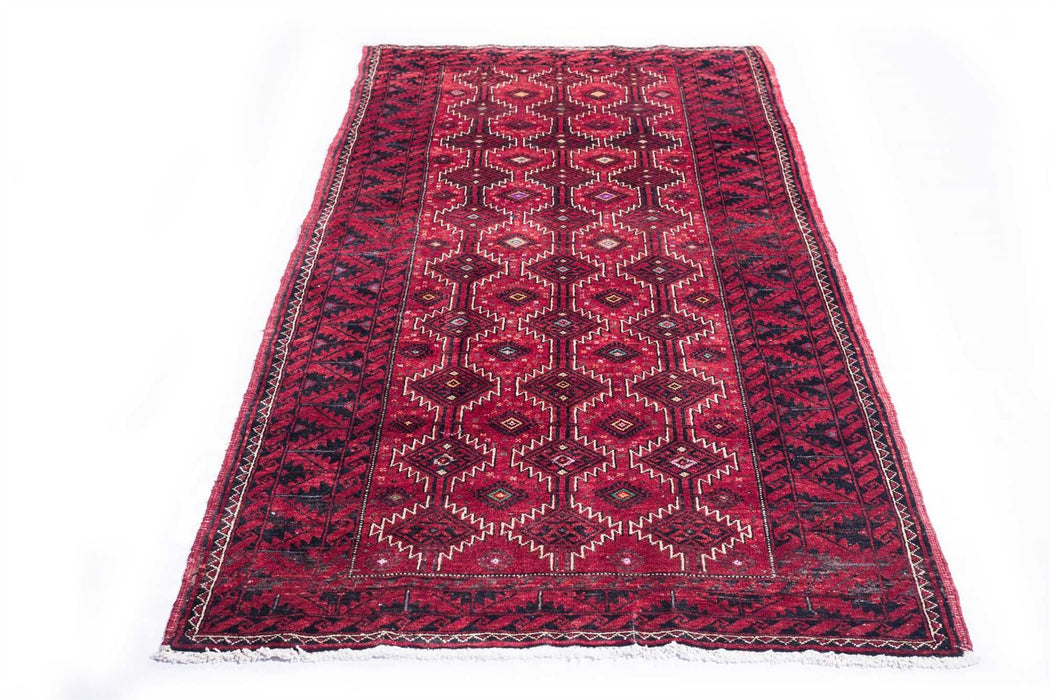 Traditional Vintage Handmade Rug 240X103 CM The Rugs Outlet 