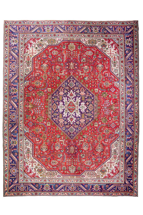 Traditional Vintage Handmade Rug 377X292 CM The Rugs Outlet 