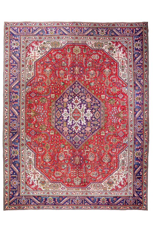 Traditional Vintage Handmade Rug 377X292 CM The Rugs Outlet 