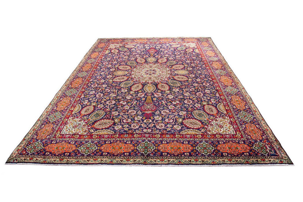 Traditional Vintage Handmade Rug 398X292 CM The Rugs Outlet 