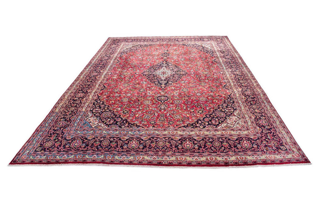 Traditional Vintage Handmade Rug 382X293 CM The Rugs Outlet 