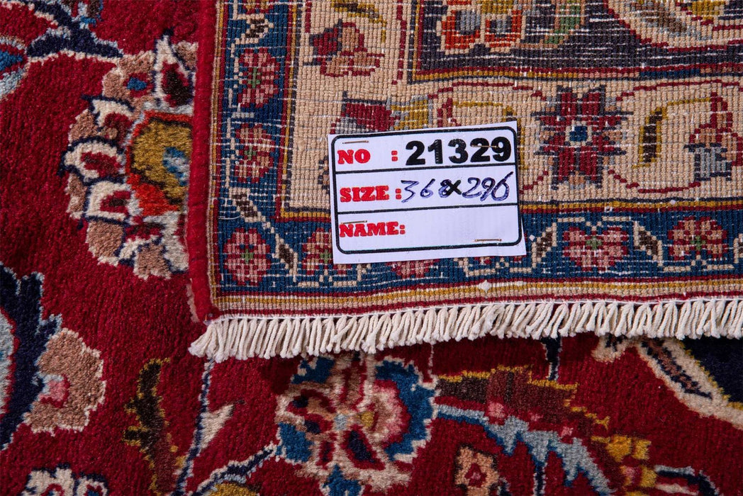 Traditional Vintage Handmade Rug 368X296 CM The Rugs Outlet 