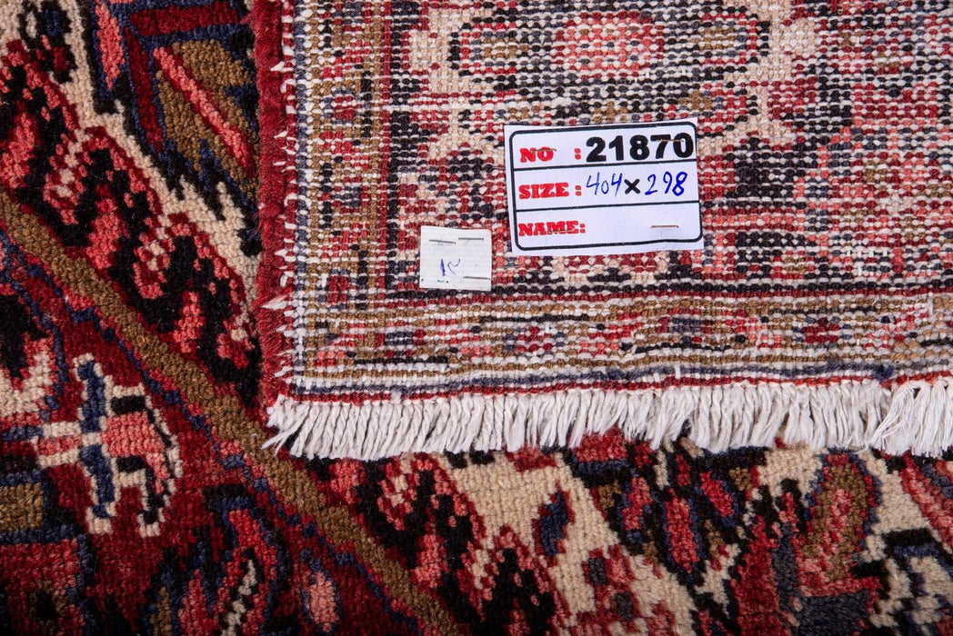 Traditional Vintage Handmade Rug 404X298 CM The Rugs Outlet 