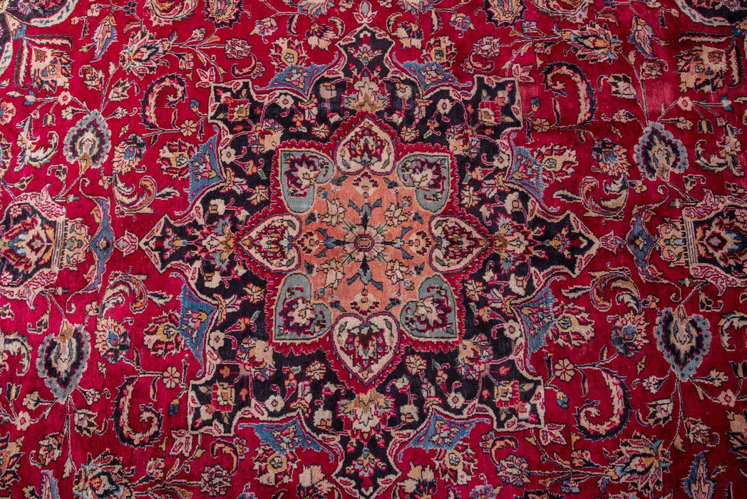 Traditional Vintage Handmade Rug 373X293 CM The Rugs Outlet 