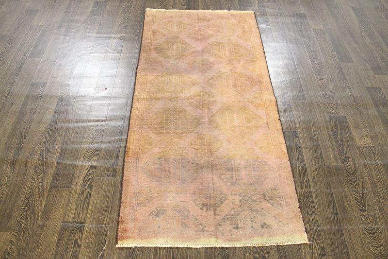 Traditional Vintage Handmade Rug 80x167cm The Rugs Outlet 