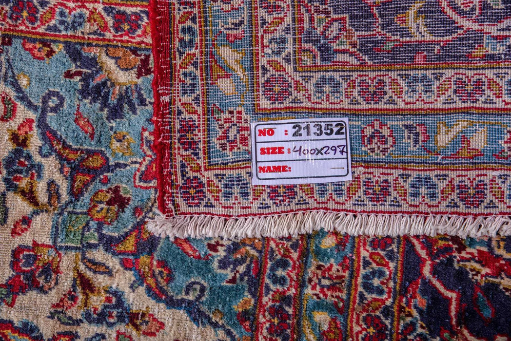 Traditional Vintage Handmade Rug 400X297 CM The Rugs Outlet 