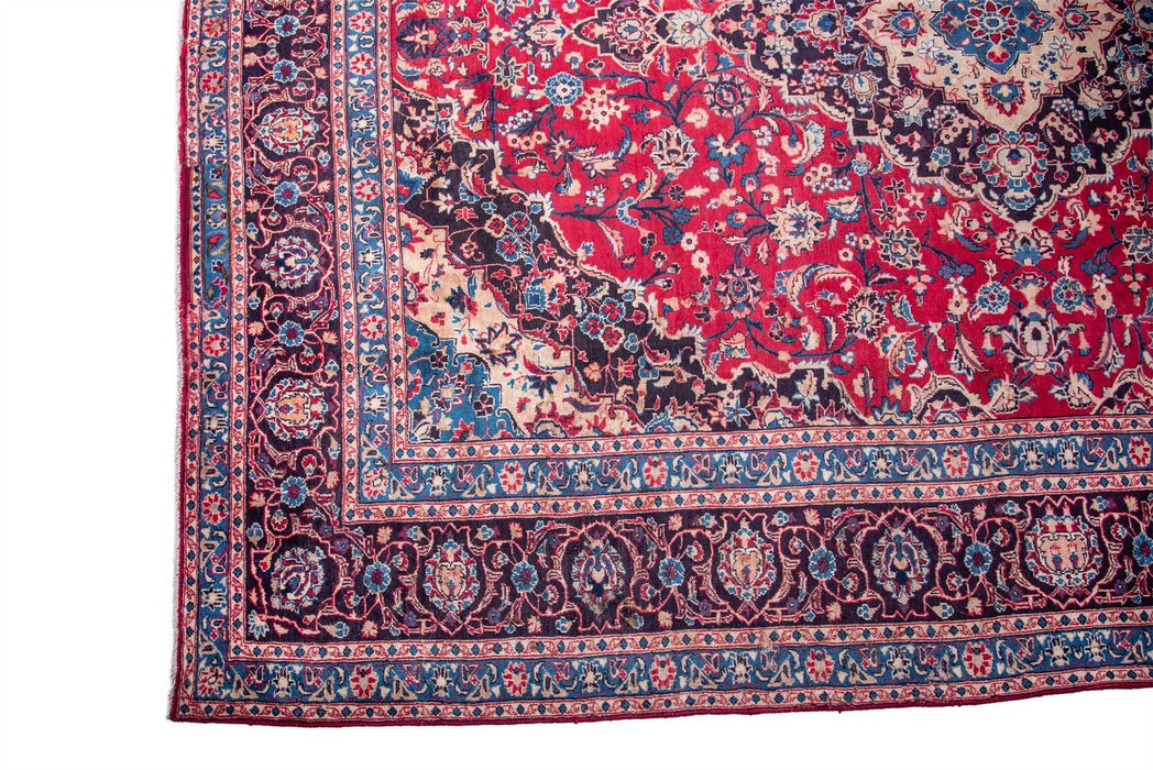 Traditional Vintage Handmade Rug 378X298 CM The Rugs Outlet 