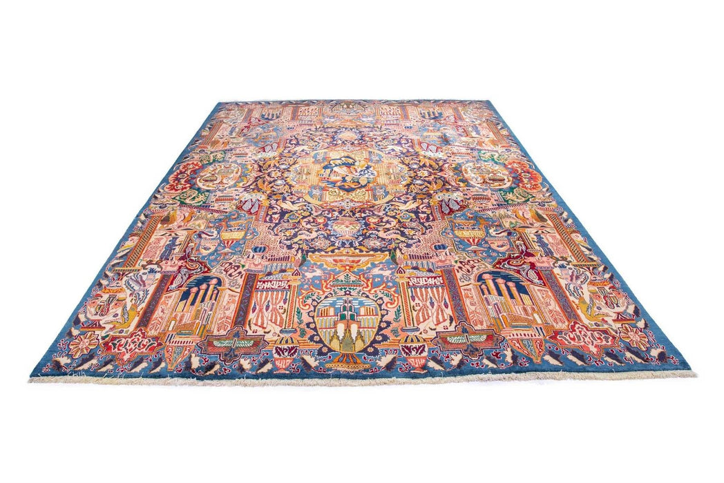 Traditional Vintage Handmade Rug 382X292 CM The Rugs Outlet 