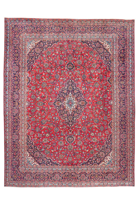 Traditional Vintage Handmade Rug 382X291 CM The Rugs Outlet 