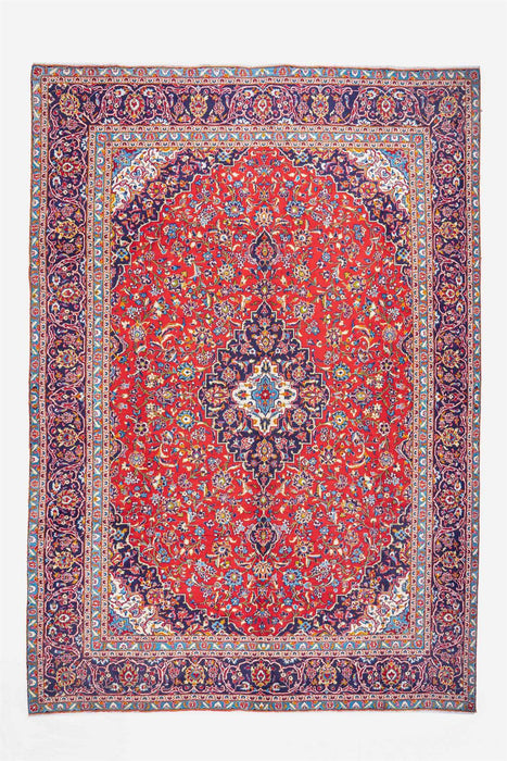 Traditional Vintage Handmade Rug 388X280 CM The Rugs Outlet 