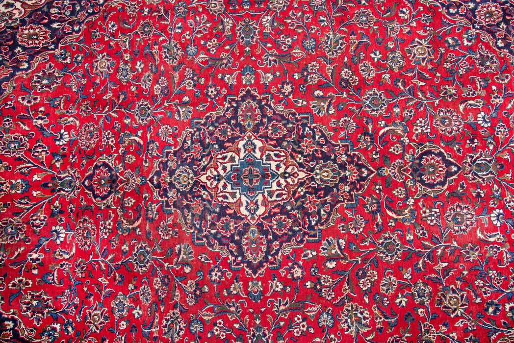 Traditional Vintage Handmade Rug 382X293 CM The Rugs Outlet 