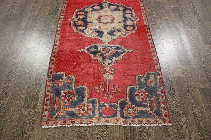 Traditional Vintage Handmade Rug 197x87cm The Rugs Outlet 