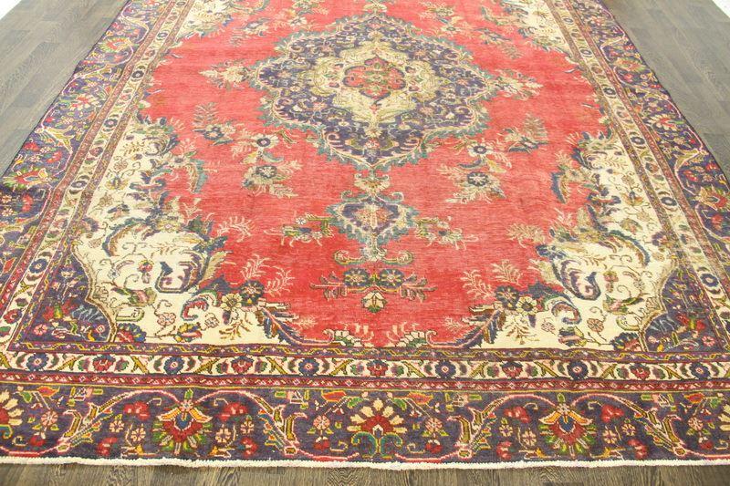 Traditional Vintage Handmade Rug 272x358cm The Rugs Outlet 