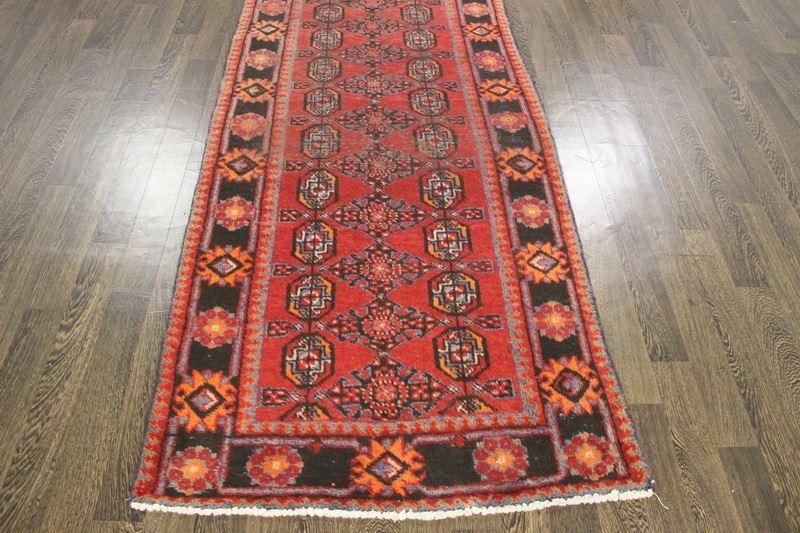 Traditional Vintage Handmade Rug 330x107cm The Rugs Outlet 