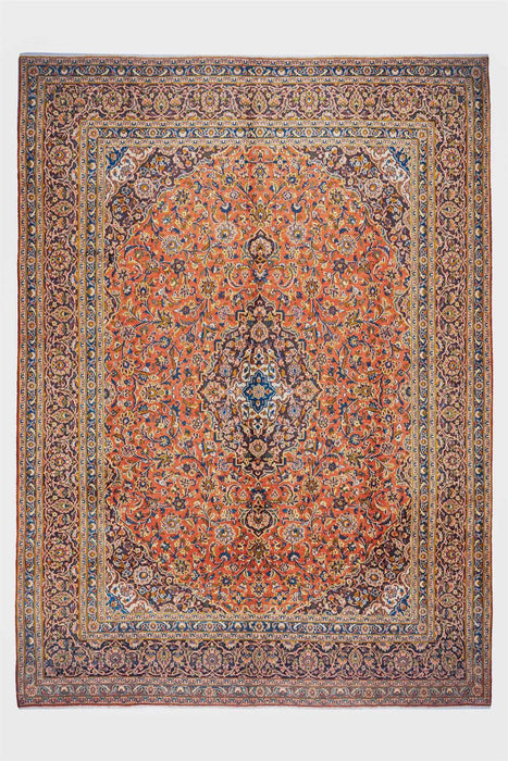 Traditional Vintage Handmade Rug 388X290 CM The Rugs Outlet 