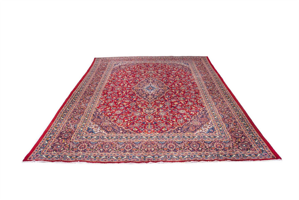 Traditional Vintage Handmade Rug 396X285 CM The Rugs Outlet 