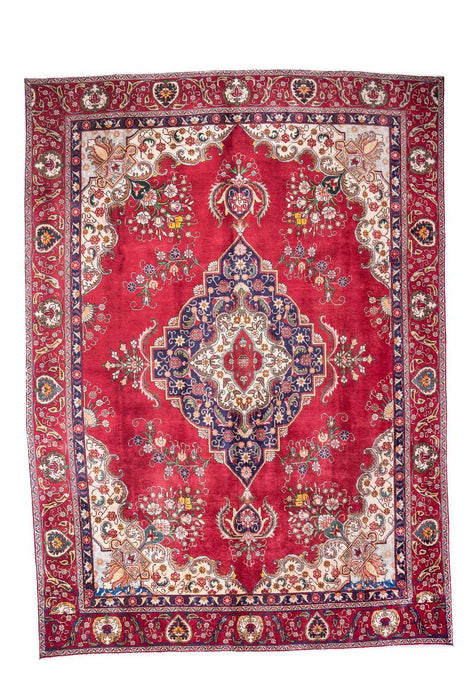 Traditional Vintage Handmade Rug 380X275 CM The Rugs Outlet 