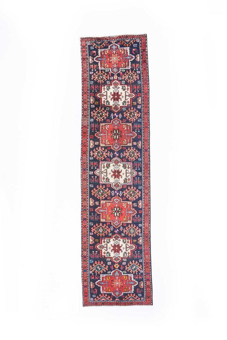 Traditional Vintage Handmade Rug 288X72 CM The Rugs Outlet 