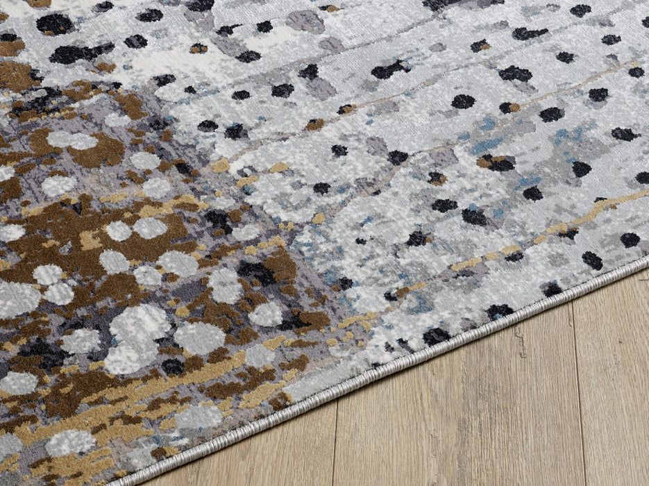 Kalipso Abstract Design Rug (V2) - Bronze