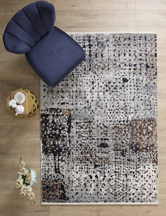 Kalipso Abstract Design Rug (V2) - Bronze