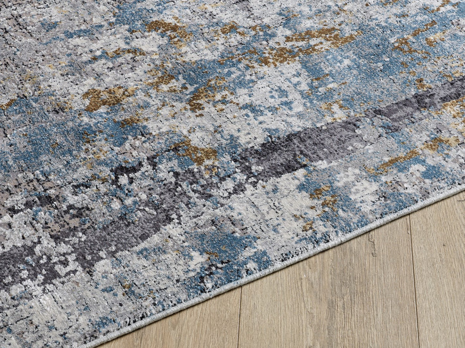 Kalipso Abstract Design Rug (V4) - Grey