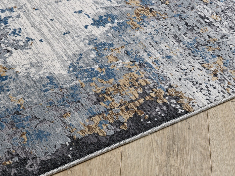 Kalipso Abstract Design Rug (V5) - Grey