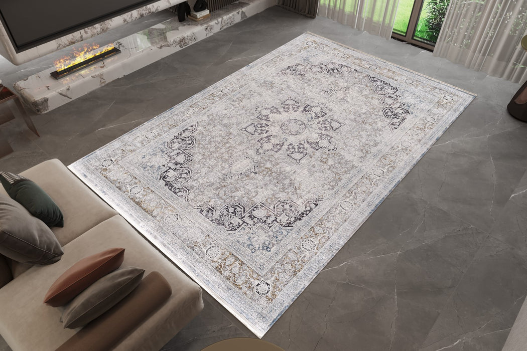 Kalipso Traditional Design Rug (V2) - Grey